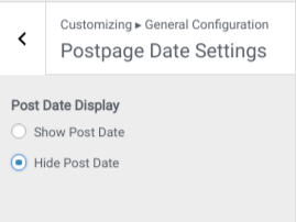 set post date