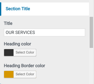 set services Section