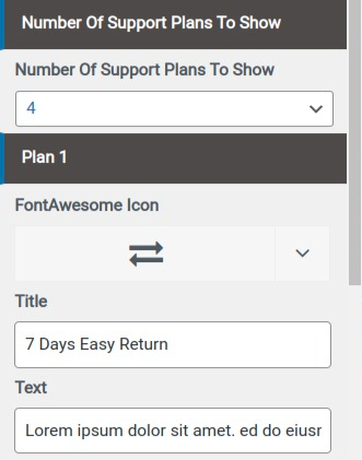 set contact section