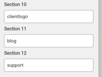 set contact section