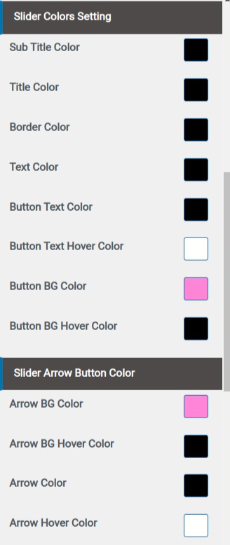 set slider