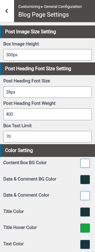 set Page Template