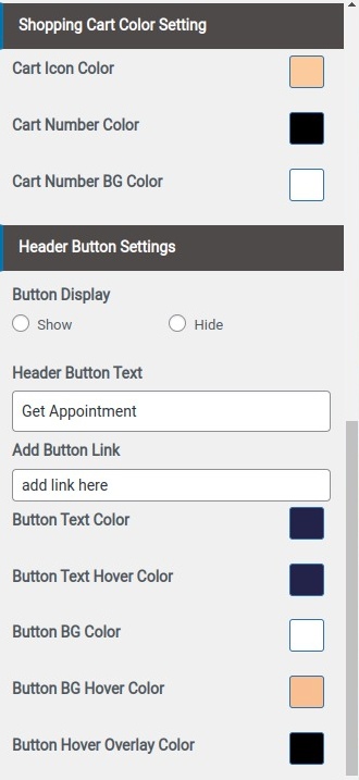 Set Header contact 