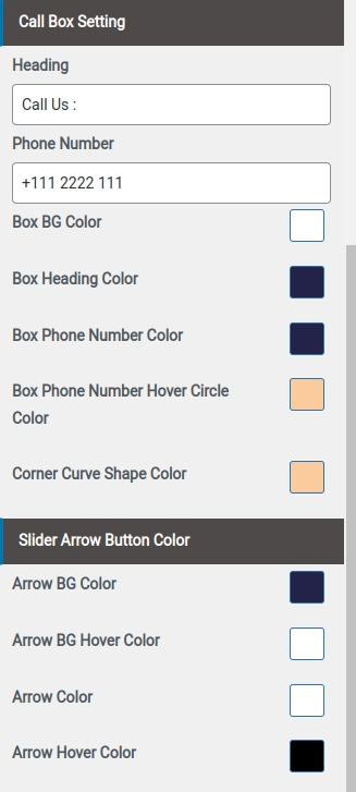 set slider