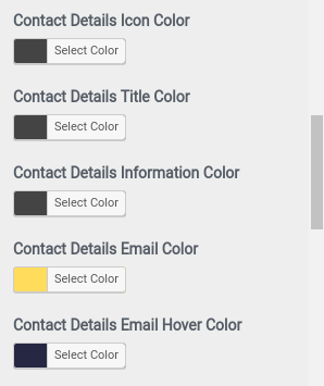 select Contact Page template