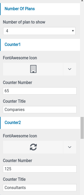 set counter section