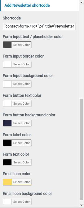 set contact section