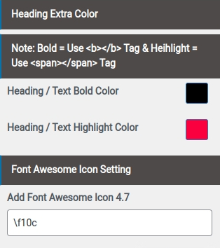 set Footer section