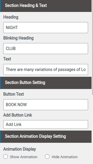 set slider