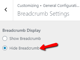 set Breadcrumb