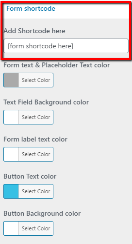 set contact section