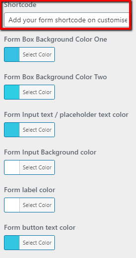 set contact section