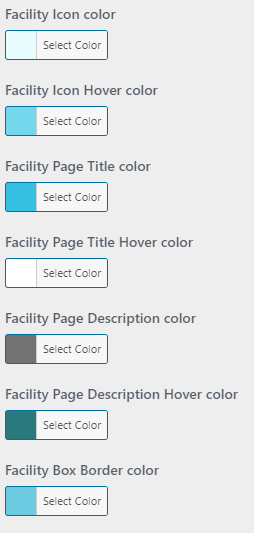 set Facility section