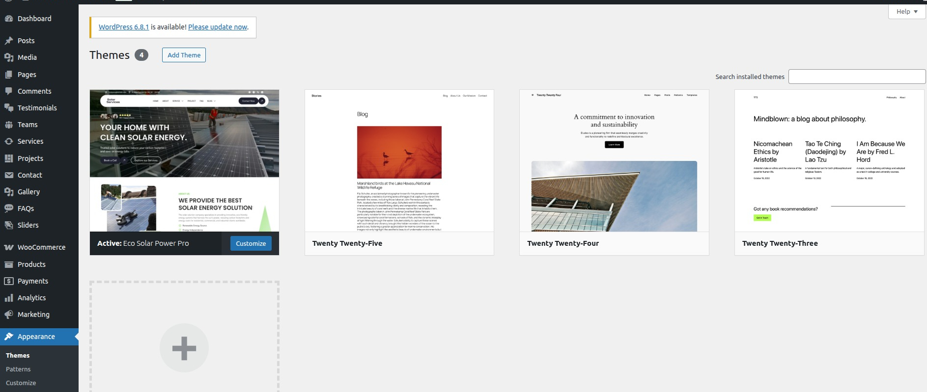 Add New Theme