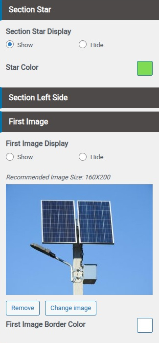 set Featured Page section