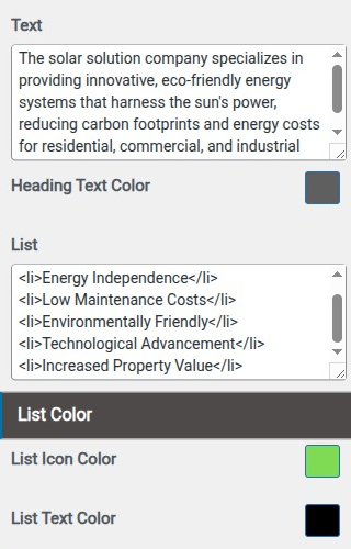 set Featured Page section