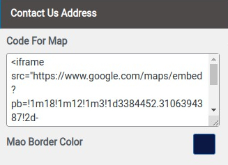 select Contact Page template