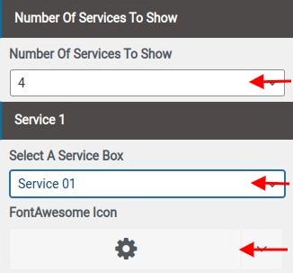 set Featured Page section