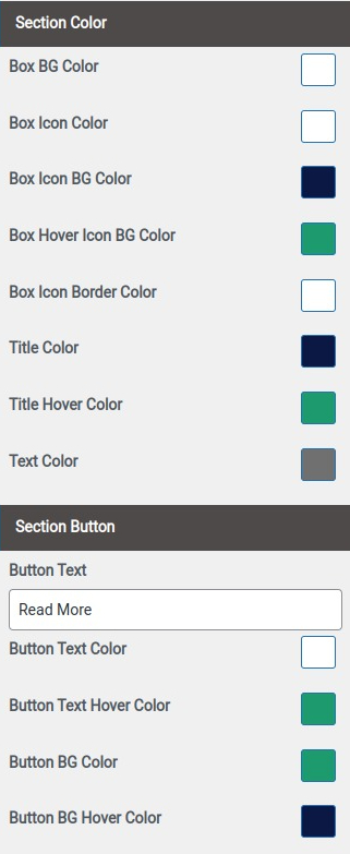 set Featured Page section