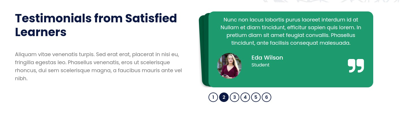 set Featured Page section