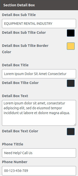 set contact section