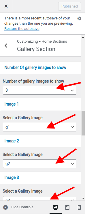 set contact section