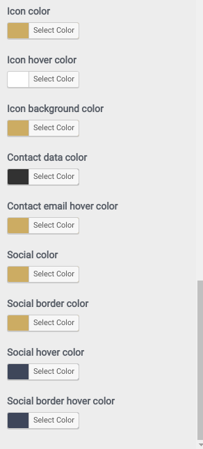 set contact section