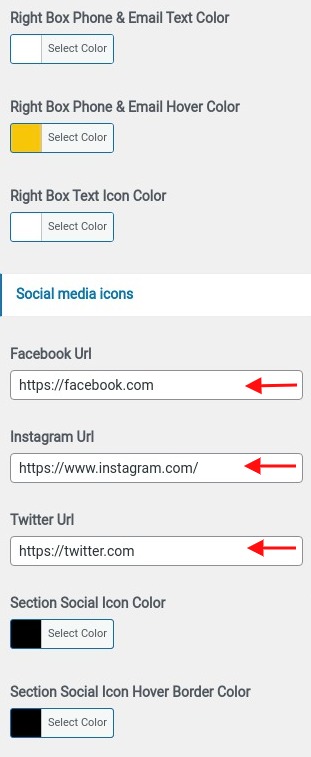 set contact section