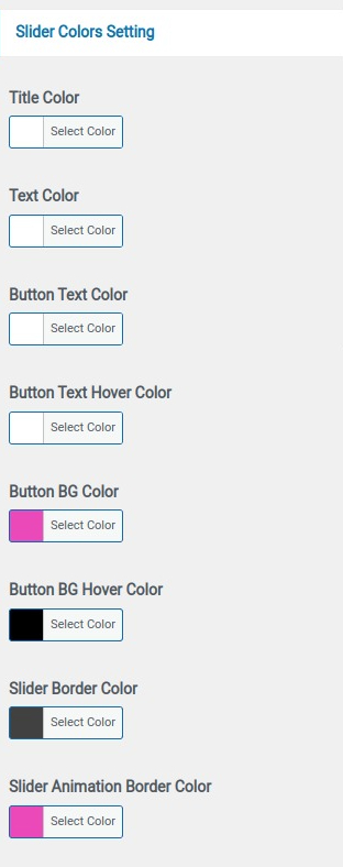 set slider