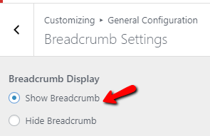 set Breadcrumb