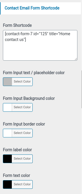 set contact Section