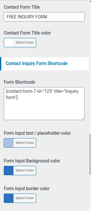 set contact Section