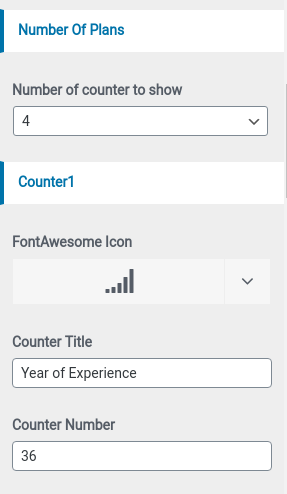 set counter Section