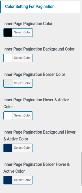 set Footer section