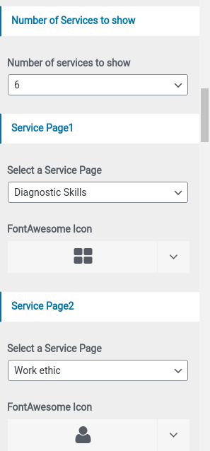 set services Section