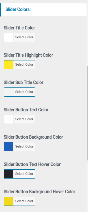 Create New Slider