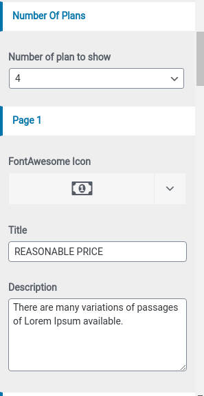 set support Section