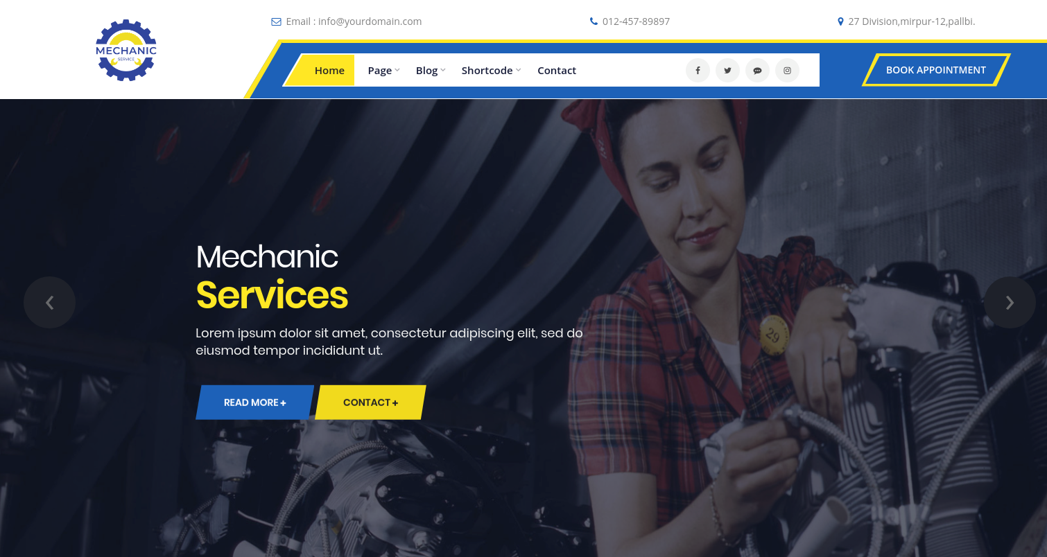 Expert Mechanic wordpress theme