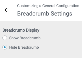 set Breadcrumb