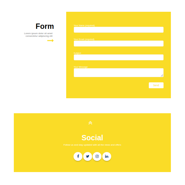 select Contact Page template