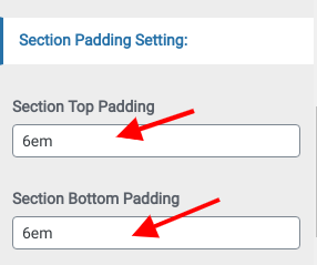 set contact section