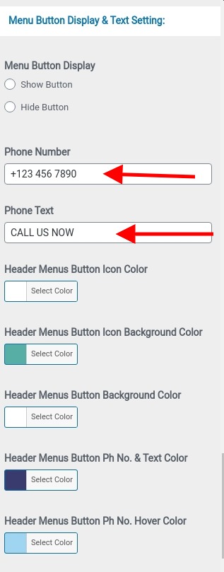 Set Header contact 