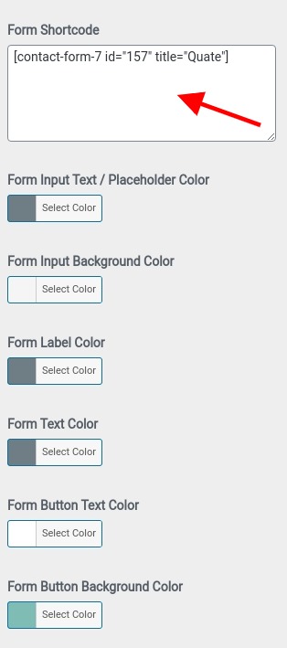 set contact section