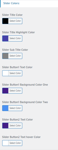 Create New Slider