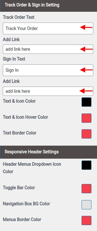 Set Header contact 