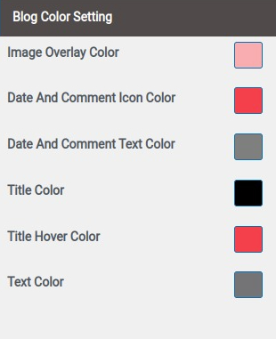 set Blog section