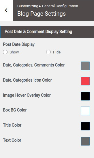 set Page Template