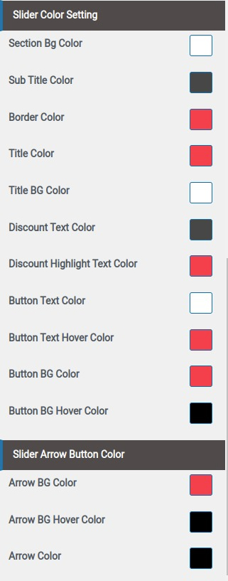 set slider