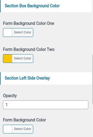 set contact section