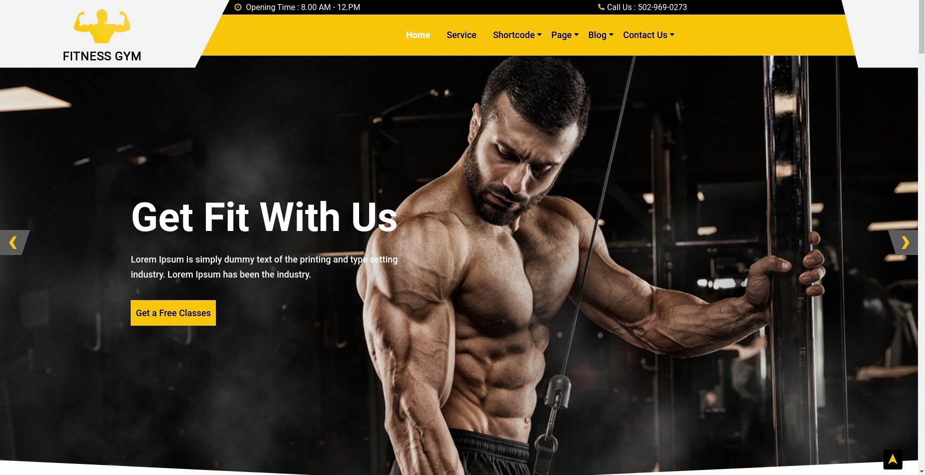 fitness-club-gym pro wordpress theme